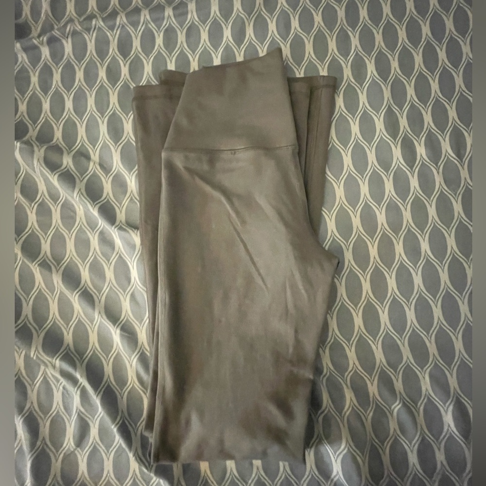 Grey flare leggings
